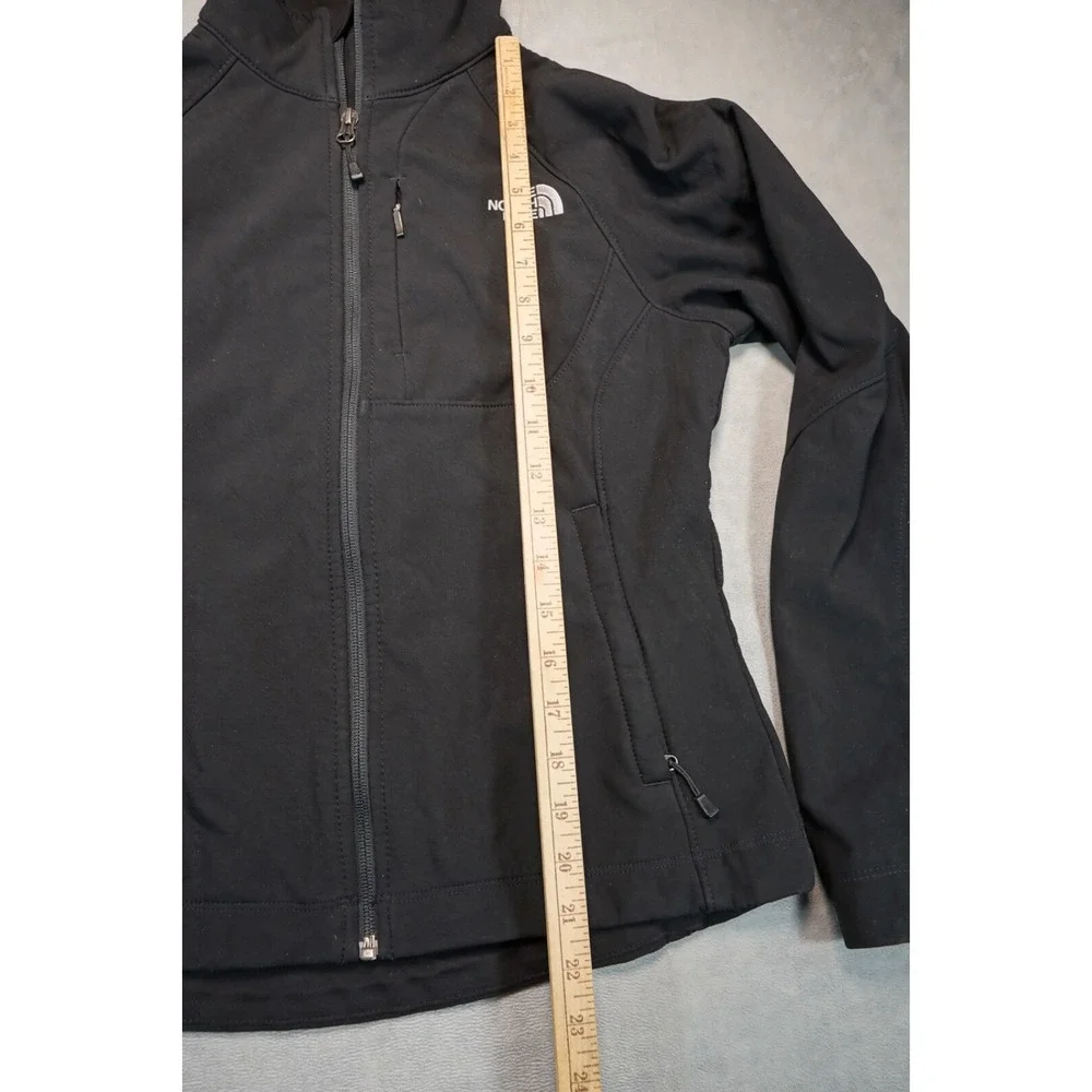 The North Face Apex Black Fleece‎ Lined Softshell Jacket Women's S Pockets